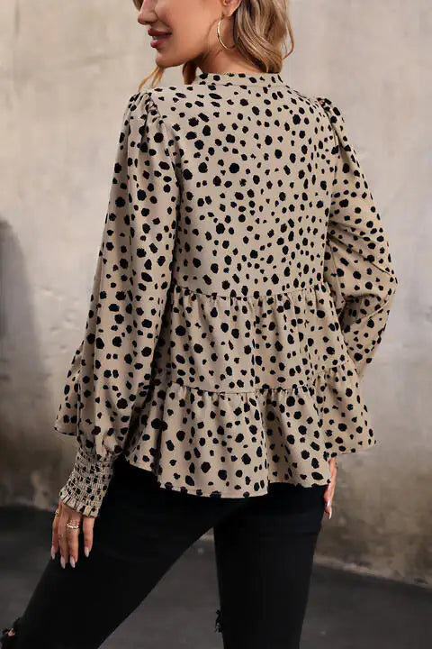 Fran Lantern Sleeve Blouse