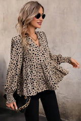 Fran Lantern Sleeve Blouse