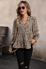 Fran Lantern Sleeve Blouse