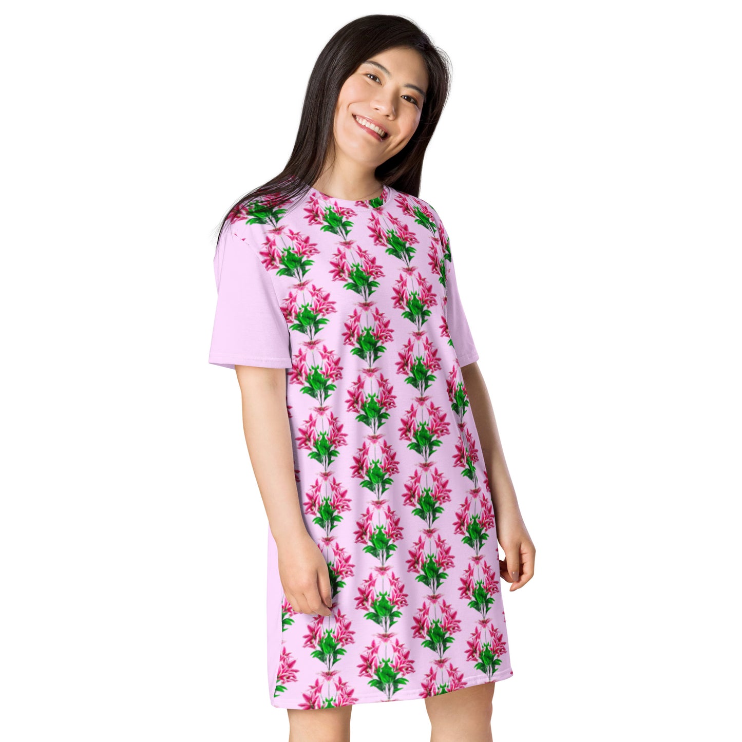 Flower T-shirt dress